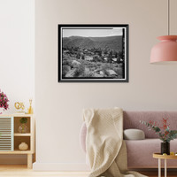 Historic Framed Print, Bishop Creek Hydroelectric System, Plant 4, Worker Cottage, Bishop Creek, Bishop vicinity, Inyo County, CA - 43,  17-7/8" x 21-7/8"