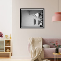 Historic Framed Print, Bishop Creek Hydroelectric System, Plant 4, Worker Cottage, Bishop Creek, Bishop vicinity, Inyo County, CA - 48,  17-7/8" x 21-7/8"