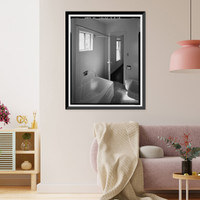 Historic Framed Print, Bishop Creek Hydroelectric System, Plant 4, Worker Cottage, Bishop Creek, Bishop vicinity, Inyo County, CA - 60,  17-7/8" x 21-7/8"