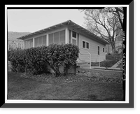 Historic Framed Print, Bishop Creek Hydroelectric System, Plant 4, Worker Cottage, Bishop Creek, Bishop vicinity, Inyo County, CA - 64,  17-7/8" x 21-7/8"