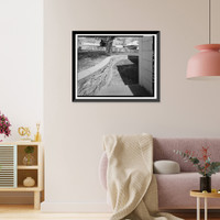Historic Framed Print, Bishop Creek Hydroelectric System, Plant 4, Worker Cottage, Bishop Creek, Bishop vicinity, Inyo County, CA - 65,  17-7/8" x 21-7/8"