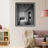 Historic Framed Print, Bishop Creek Hydroelectric System, Plant 4, Worker Cottage, Bishop Creek, Bishop vicinity, Inyo County, CA - 70,  17-7/8" x 21-7/8"