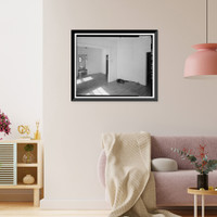 Historic Framed Print, Bishop Creek Hydroelectric System, Plant 4, Worker Cottage, Bishop Creek, Bishop vicinity, Inyo County, CA - 75,  17-7/8" x 21-7/8"