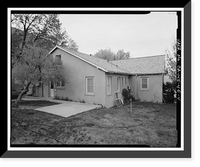 Historic Framed Print, Bishop Creek Hydroelectric System, Plant 4, Worker Cottage, Bishop Creek, Bishop vicinity, Inyo County, CA - 93,  17-7/8" x 21-7/8"