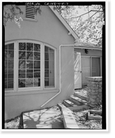Historic Framed Print, Bishop Creek Hydroelectric System, Plant 4, Worker Cottage, Bishop Creek, Bishop vicinity, Inyo County, CA - 96,  17-7/8" x 21-7/8"