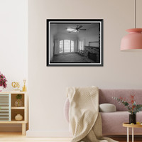 Historic Framed Print, Bishop Creek Hydroelectric System, Plant 4, Worker Cottage, Bishop Creek, Bishop vicinity, Inyo County, CA - 98,  17-7/8" x 21-7/8"