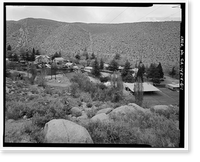 Historic Framed Print, Bishop Creek Hydroelectric System, Plant 4, Worker Cottage, Bishop Creek, Bishop vicinity, Inyo County, CA - 117,  17-7/8" x 21-7/8"