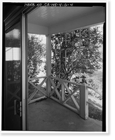 Historic Framed Print, Bishop Creek Hydroelectric System, Plant 4, Worker Cottage, Bishop Creek, Bishop vicinity, Inyo County, CA - 120,  17-7/8" x 21-7/8"