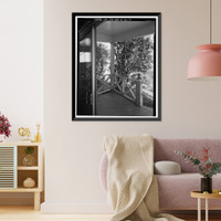 Historic Framed Print, Bishop Creek Hydroelectric System, Plant 4, Worker Cottage, Bishop Creek, Bishop vicinity, Inyo County, CA - 120,  17-7/8" x 21-7/8"