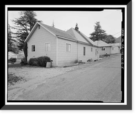 Historic Framed Print, Bishop Creek Hydroelectric System, Plant 4, Worker Cottage, Bishop Creek, Bishop vicinity, Inyo County, CA - 121,  17-7/8" x 21-7/8"