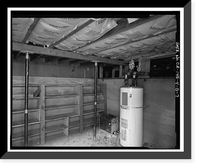 Historic Framed Print, Bishop Creek Hydroelectric System, Plant 4, Worker Cottage, Bishop Creek, Bishop vicinity, Inyo County, CA - 123,  17-7/8" x 21-7/8"