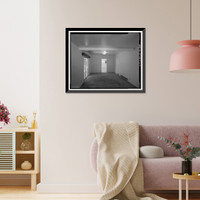 Historic Framed Print, Bishop Creek Hydroelectric System, Plant 4, Worker Cottage, Bishop Creek, Bishop vicinity, Inyo County, CA - 125,  17-7/8" x 21-7/8"