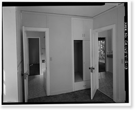 Historic Framed Print, Bishop Creek Hydroelectric System, Plant 4, Worker Cottage, Bishop Creek, Bishop vicinity, Inyo County, CA - 129,  17-7/8" x 21-7/8"