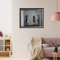 Historic Framed Print, Bishop Creek Hydroelectric System, Plant 4, Worker Cottage, Bishop Creek, Bishop vicinity, Inyo County, CA - 129,  17-7/8" x 21-7/8"