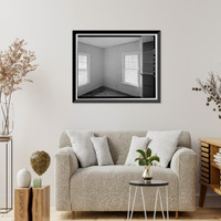 Historic Framed Print, Bishop Creek Hydroelectric System, Plant 4, Worker Cottage, Bishop Creek, Bishop vicinity, Inyo County, CA - 130,  17-7/8" x 21-7/8"