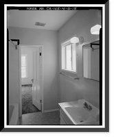 Historic Framed Print, Bishop Creek Hydroelectric System, Plant 4, Worker Cottage, Bishop Creek, Bishop vicinity, Inyo County, CA - 131,  17-7/8" x 21-7/8"