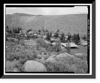 Historic Framed Print, Bishop Creek Hydroelectric System, Plant 4, Worker Cottage, Bishop Creek, Bishop vicinity, Inyo County, CA - 137,  17-7/8" x 21-7/8"