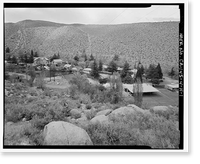 Historic Framed Print, Bishop Creek Hydroelectric System, Plant 4, Worker Cottage, Bishop Creek, Bishop vicinity, Inyo County, CA - 137,  17-7/8" x 21-7/8"