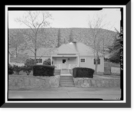 Historic Framed Print, Bishop Creek Hydroelectric System, Plant 4, Worker Cottage, Bishop Creek, Bishop vicinity, Inyo County, CA - 138,  17-7/8" x 21-7/8"