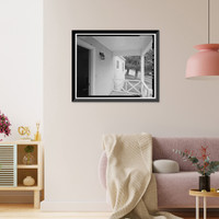 Historic Framed Print, Bishop Creek Hydroelectric System, Plant 4, Worker Cottage, Bishop Creek, Bishop vicinity, Inyo County, CA - 140,  17-7/8" x 21-7/8"