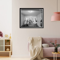 Historic Framed Print, Bishop Creek Hydroelectric System, Plant 4, Worker Cottage, Bishop Creek, Bishop vicinity, Inyo County, CA - 143,  17-7/8" x 21-7/8"