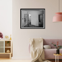 Historic Framed Print, Bishop Creek Hydroelectric System, Plant 4, Worker Cottage, Bishop Creek, Bishop vicinity, Inyo County, CA - 147,  17-7/8" x 21-7/8"