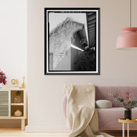 Historic Framed Print, Bishop Creek Hydroelectric System, Plant 4, Lightning Arrestor Vault, Bishop Creek, Bishop vicinity, Inyo County, CA - 3,  17-7/8" x 21-7/8"