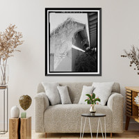 Historic Framed Print, Bishop Creek Hydroelectric System, Plant 4, Lightning Arrestor Vault, Bishop Creek, Bishop vicinity, Inyo County, CA - 3,  17-7/8" x 21-7/8"