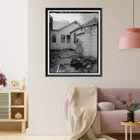 Historic Framed Print, Bishop Creek Hydroelectric System, Plant 6, Cashbaugh-Kilpatrick House, Bishop Creek, Bishop vicinity, Inyo County, CA - 4,  17-7/8" x 21-7/8"