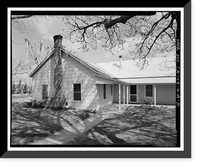 Historic Framed Print, Bishop Creek Hydroelectric System, Plant 6, Cashbaugh-Kilpatrick House, Bishop Creek, Bishop vicinity, Inyo County, CA - 8,  17-7/8" x 21-7/8"