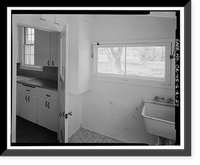 Historic Framed Print, Bishop Creek Hydroelectric System, Plant 6, Cashbaugh-Kilpatrick House, Bishop Creek, Bishop vicinity, Inyo County, CA - 27,  17-7/8" x 21-7/8"