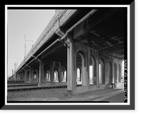 Historic Framed Print, First Street Bridge, Spanning Los Angeles River at First Street, Los Angeles, Los Angeles County, CA - 12,  17-7/8" x 21-7/8"