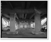 Historic Framed Print, First Street Bridge, Spanning Los Angeles River at First Street, Los Angeles, Los Angeles County, CA - 21,  17-7/8" x 21-7/8"