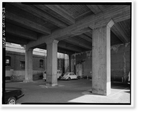 Historic Framed Print, First Street Bridge, Spanning Los Angeles River at First Street, Los Angeles, Los Angeles County, CA - 23,  17-7/8" x 21-7/8"