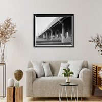 Historic Framed Print, First Street Bridge, Spanning Los Angeles River at First Street, Los Angeles, Los Angeles County, CA - 26,  17-7/8" x 21-7/8"