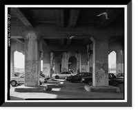 Historic Framed Print, First Street Bridge, Spanning Los Angeles River at First Street, Los Angeles, Los Angeles County, CA - 27,  17-7/8" x 21-7/8"