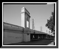 Historic Framed Print, First Street Bridge, Spanning Los Angeles River at First Street, Los Angeles, Los Angeles County, CA - 31,  17-7/8" x 21-7/8"