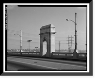 Historic Framed Print, First Street Bridge, Spanning Los Angeles River at First Street, Los Angeles, Los Angeles County, CA - 36,  17-7/8" x 21-7/8"