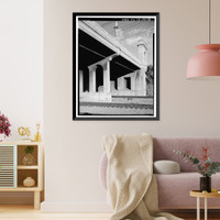 Historic Framed Print, First Street Bridge, Spanning Los Angeles River at First Street, Los Angeles, Los Angeles County, CA - 38,  17-7/8" x 21-7/8"
