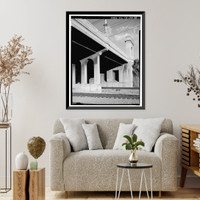 Historic Framed Print, First Street Bridge, Spanning Los Angeles River at First Street, Los Angeles, Los Angeles County, CA - 38,  17-7/8" x 21-7/8"
