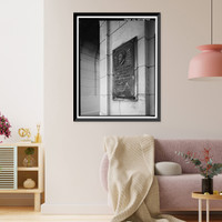 Historic Framed Print, First Street Bridge, Spanning Los Angeles River at First Street, Los Angeles, Los Angeles County, CA - 40,  17-7/8" x 21-7/8"