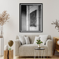 Historic Framed Print, First Street Bridge, Spanning Los Angeles River at First Street, Los Angeles, Los Angeles County, CA - 40,  17-7/8" x 21-7/8"