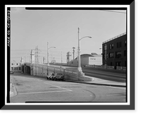 Historic Framed Print, First Street Bridge, Spanning Los Angeles River at First Street, Los Angeles, Los Angeles County, CA - 43,  17-7/8" x 21-7/8"