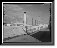 Historic Framed Print, Sixth Street Bridge, Spanning 101 Freeway at Sixth Street, Los Angeles, Los Angeles County, CA - 31,  17-7/8" x 21-7/8"