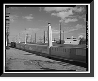 Historic Framed Print, Sixth Street Bridge, Spanning 101 Freeway at Sixth Street, Los Angeles, Los Angeles County, CA - 32,  17-7/8" x 21-7/8"