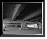Historic Framed Print, Ninth Street Viaduct, Spanning Los Angeles River at Olympic Boulevard, Los Angeles, Los Angeles County, CA - 16,  17-7/8" x 21-7/8"