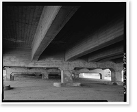 Historic Framed Print, Ninth Street Viaduct, Spanning Los Angeles River at Olympic Boulevard, Los Angeles, Los Angeles County, CA - 16,  17-7/8" x 21-7/8"