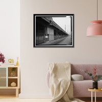 Historic Framed Print, Ninth Street Viaduct, Spanning Los Angeles River at Olympic Boulevard, Los Angeles, Los Angeles County, CA - 19,  17-7/8" x 21-7/8"