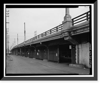 Historic Framed Print, Ninth Street Viaduct, Spanning Los Angeles River at Olympic Boulevard, Los Angeles, Los Angeles County, CA - 20,  17-7/8" x 21-7/8"