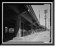 Historic Framed Print, Ninth Street Viaduct, Spanning Los Angeles River at Olympic Boulevard, Los Angeles, Los Angeles County, CA - 23,  17-7/8" x 21-7/8"